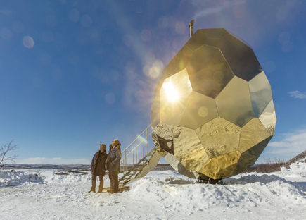 Solar Egg, a sauna for the urban transformation of Kiruna, Sweden