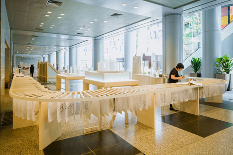 An exhibition to celebrate the 50th anniversary of DP Architects in Singapore