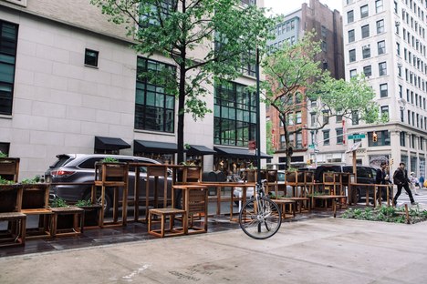 Street Seats, sustainable pop-up space in New York