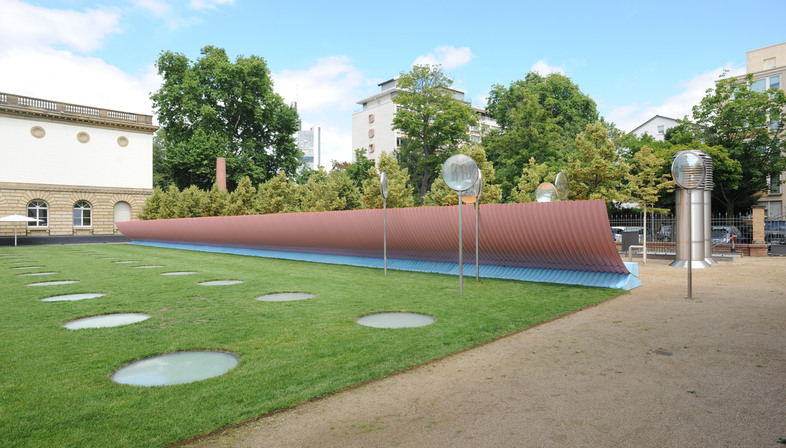 Colormaster F, an installation by Manuel Franke in the Städel Garten Frankfurt