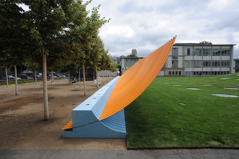 Colormaster F, an installation by Manuel Franke in the Städel Garten Frankfurt