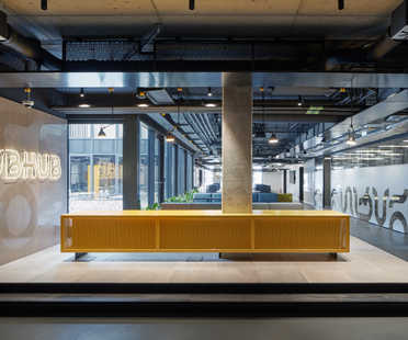 HubHub, a co-working space in Prague by Studio Perspektiv