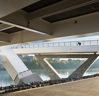 Walterdale Bridge by DIALOG, using infrastructure for placemaking