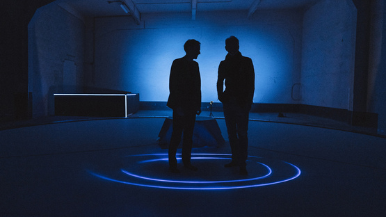 Studio Roosegaarde and BMWi, the SYNC interactive landscape premiering at Art Basel 2019
