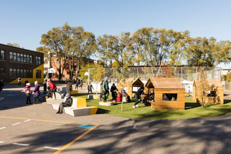 Taktik Design has redesigned the Sainte-Anne schoolyard