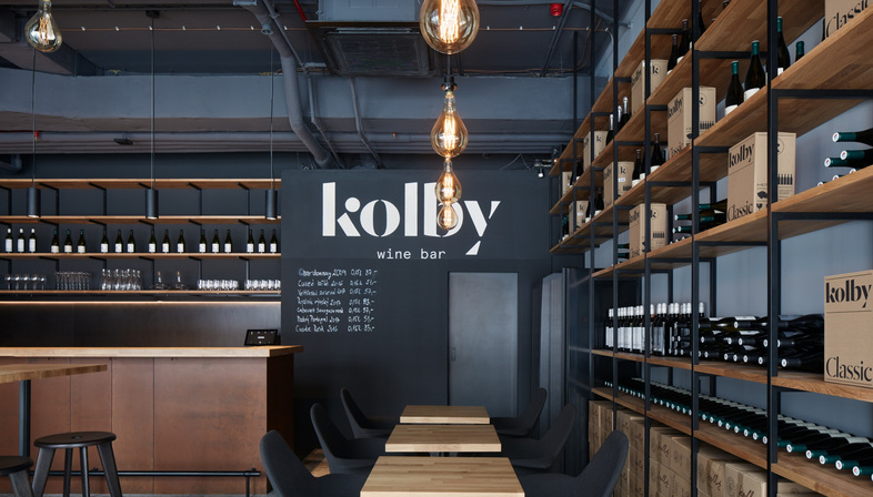 Kolby Wine Bar in Prague by CMC Architects
