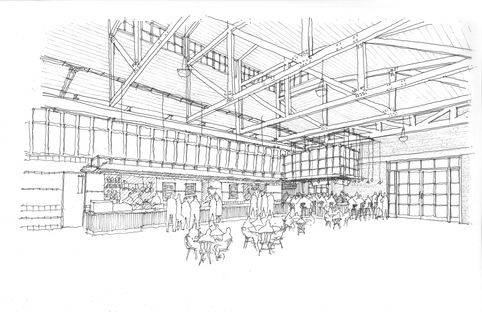Clayton & Little for The Bottling Department Food Hall in San Antonio, Texas
