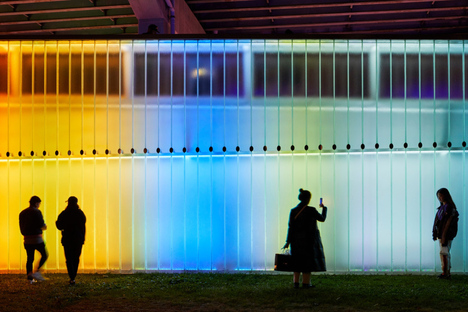 Thermally Speaking, light installation by LeuWebb Projects for CITYLights Toronto