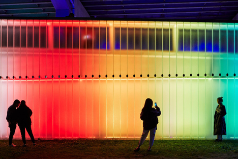 Thermally Speaking, light installation by LeuWebb Projects for CITYLights Toronto