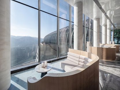 InterContinental Chongqing Raffles City designed by Moshe Safdie with interiors by CL3