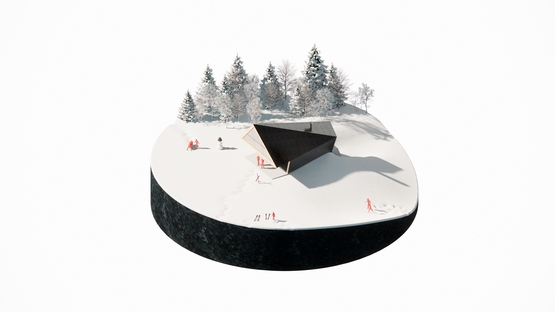 Claudio Beltrame designs the new ski school in Tarvisio