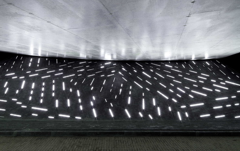 Light installation by Matthias Oostrik in Assen