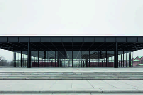 Neue Nationalgalerie Berlin visible in its revamped charm
