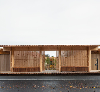 Kärdla City Pavilion designed by the Bornstein Lyckefors Arkitekter and Mareld Landscape Studios
