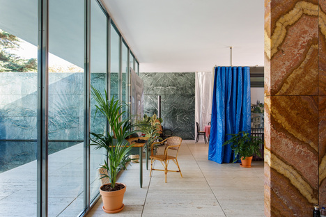 Never Demolish, an intervention at the Mies van der Rohe Pavilion in Barcelona
