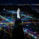 Light and prisms for an installation by Hakuten Creative in Sarushima
