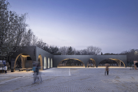 TEMP designs Runner’s Station in Beijing Olympic Park
