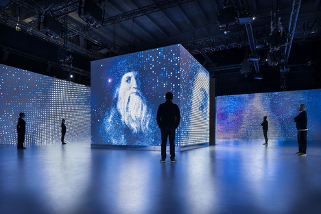 Leonardo da Vinci in the Genius Immersive Experience in Berlin

