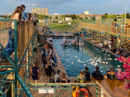 FLOW, a temporary public swimming pool in Brussels