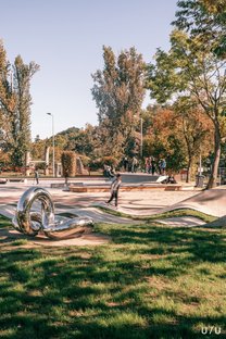 U / U Studio designs Řeporyje Skatepark in Prague
