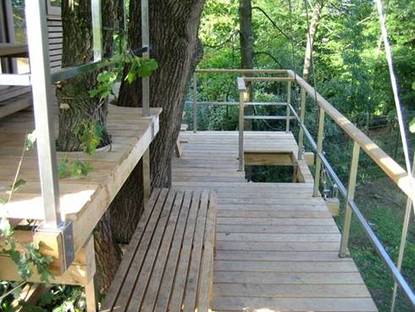 A treehouse: a natural living space
