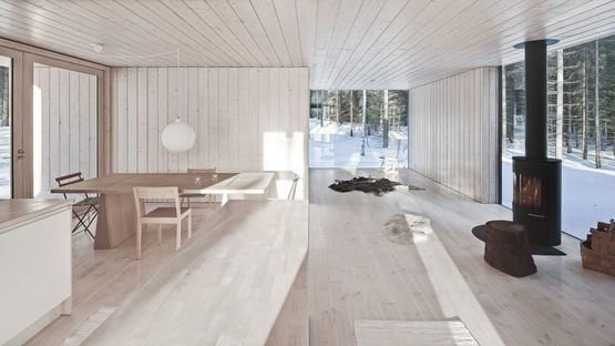 Sustainable house in the Finnish countryside.
