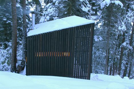 Signal Shed: a shelter in the forest.
