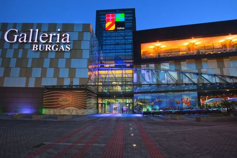 A shopping mall in Burgas, Bulgaria.
