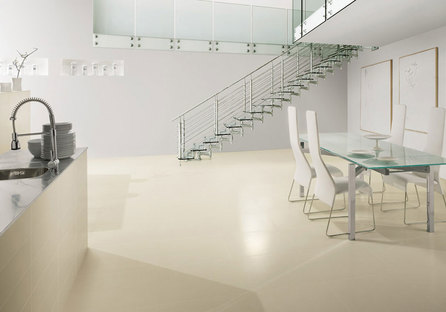 Less is more: minimalist spaces with porcelain stoneware surfaces
