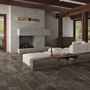 Creating contemporary spaces with Stonepeak porcelain tiles
