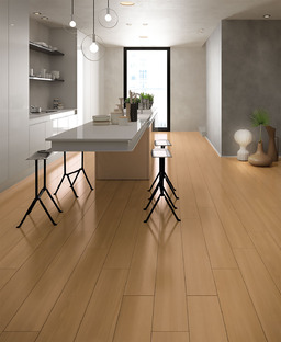 Warmth and light for flooring in 2018 with Deck wood-effect porcelain from Iris Ceramica
