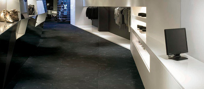 FMG marble-effect porcelain floors in shopping centres
