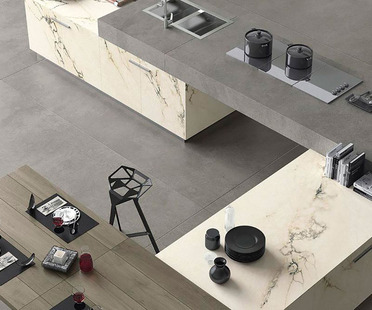 Maxfine roads: porcelain stoneware large tiles for indoor and outdoor spaces