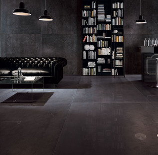 Maxi-slabs inspired by cements, resins and metals: Hi Lite by Iris Ceramica 
