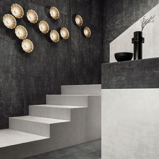 Maxi-slabs inspired by cements, resins and metals: Hi Lite by Iris Ceramica 
