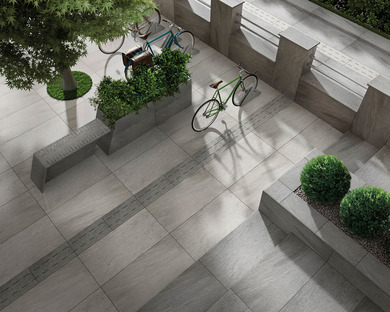 The best way of organising outdoor spaces: porcelain surfaces
