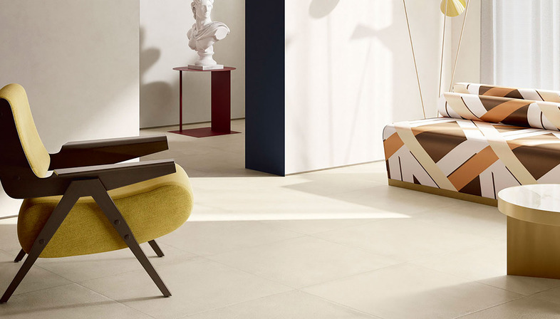 Fiandre high-tech ceramic for simple, bright, custom-designed spaces 
