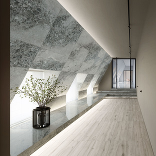 Crystal Dark, Grey and Sky: the refined elegance of new Ariostea marbles
