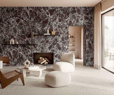 The charm and beauty of large-size ceramics: the new Iris Ceramica Group marbles
