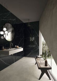 Atmospheres of harmony and beauty: Great Elite and Great One marble-effect ceramics
