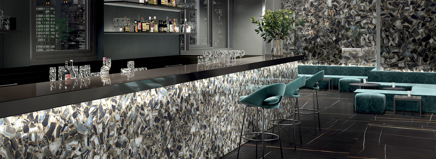 Originality and expressive power: coverings and furnishings inspired by agate
