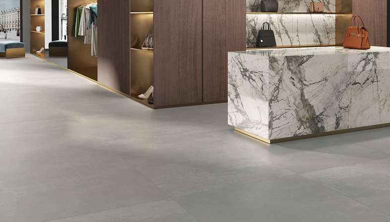 FMG concrete effect ceramics: all the qualities of the contemporary aesthetic 