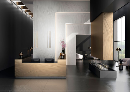 LUCE collection: fascination and innovation on spectacular ceramic surfaces
