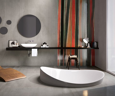 Customise spaces with large ceramic tiles
