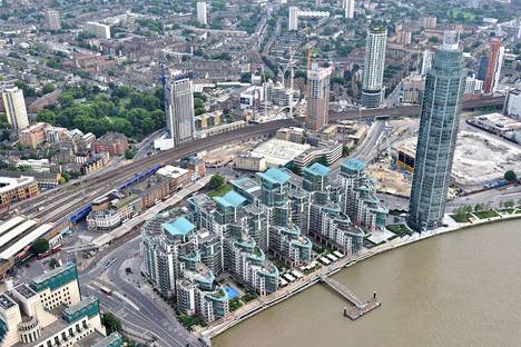 Chris Johnson. London from a helicopter