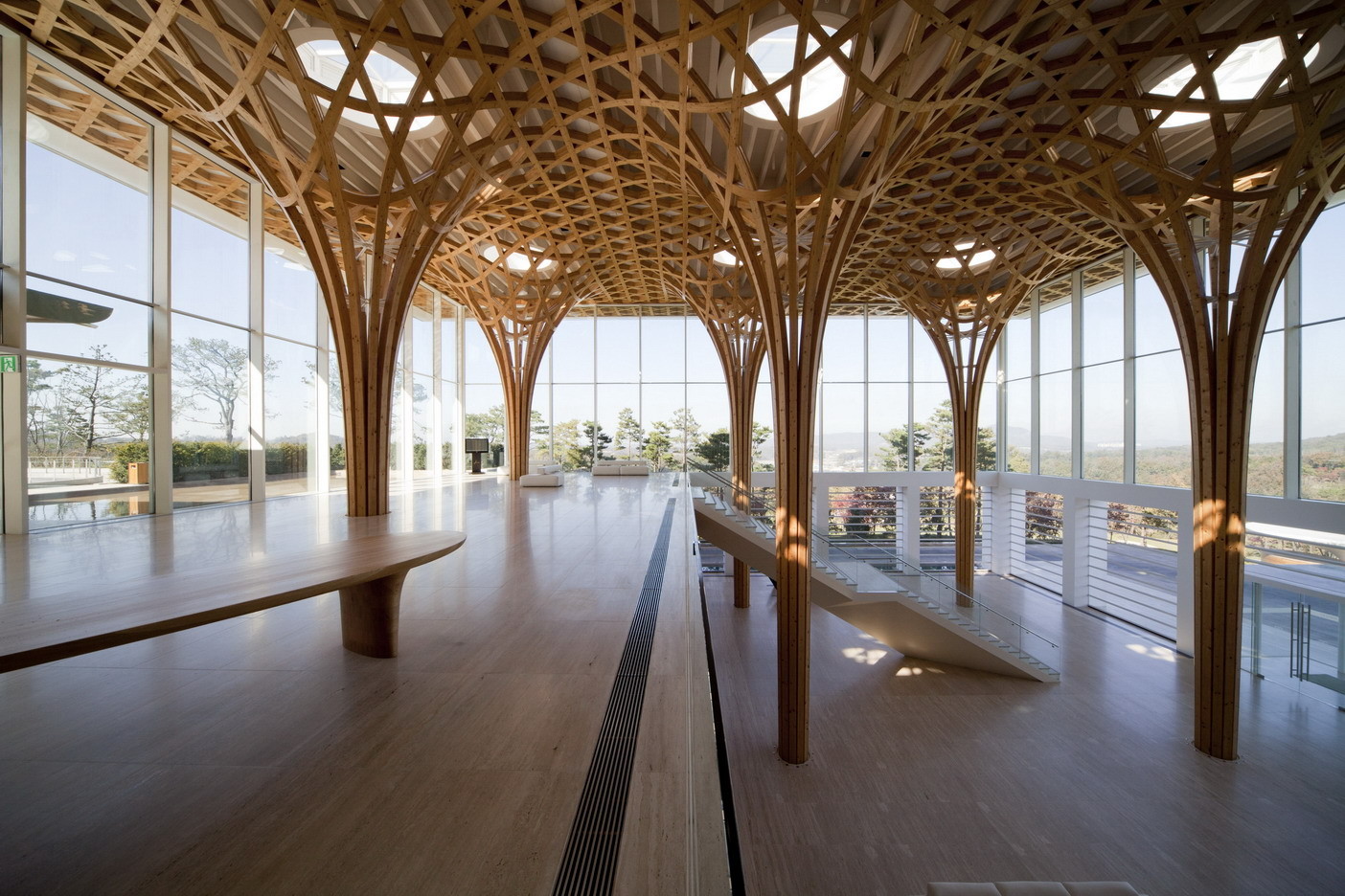 Shigeru Ban’s curved wooden structure for the Golf Club in Yeoju