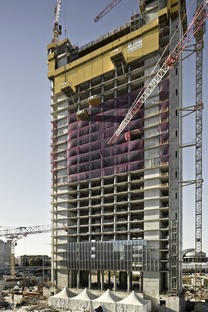 The structure of the Allianz Tower in Milan - Andrea Maffei e Associati
