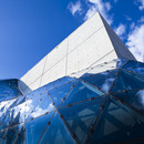 Concrete and a steel and glass bubble for the Dalí Museum of St. Petersburg, Florida, by HOK