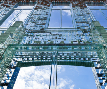 MVRDV’s Crystal House: a glass brick façade.
