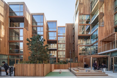 Apartments covered with cedar wood in Gärdet-Stockholm for BIG’s 79&Park project

